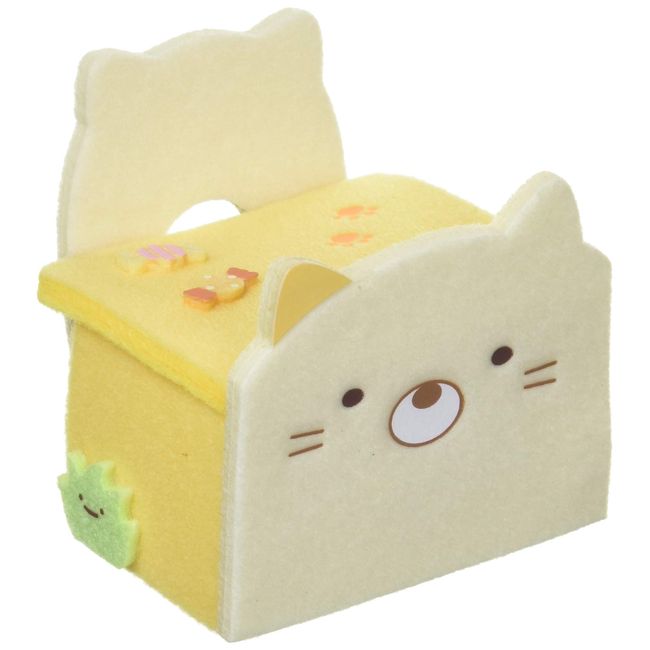 San-X Sumikko Gurashi MX39601 Palm-Size Plush Toy Desk and Chair, Cat