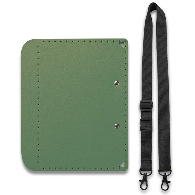 Plus A4 Clipboard + Khaki 83-164 Compatible Strap for A5 Size