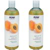 2 x NOW Apricot Kernel Oil 16 fl oz