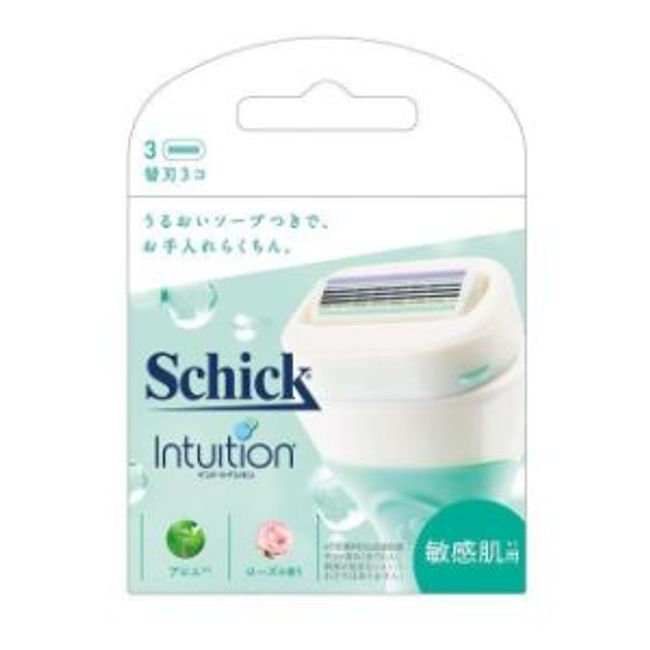 [Chic] Intuition Replacement Blades for Sensitive Skin, 3 Pieces [Cosmetics]