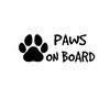 Paws On Board VAN CAR DECAL STICKER