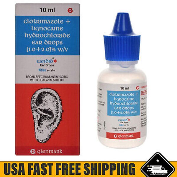 Candid Ear Drop For treatment of Fungal Infections in the ear 10 ML EXP2025 USA