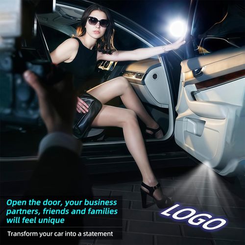 4Pcs No Fade Car Door Lights Logo Projector Compatible with QX50/56/60/70/80, Q50/60/70, G25/37, M25/35/37/45/56, FX35/37/45/50, EX25/35/37 Model, Led Car Door Welcome Lights Accessories