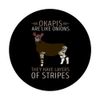 Funny Okapi Like Onions Layers Stripe Okapi Lover Okapis PopSockets Adhesive PopGrip