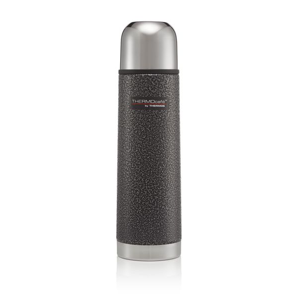 Thermos 187011 ThermoCafé Stainless Steel Flask, Hammertone Grey, 500 ml