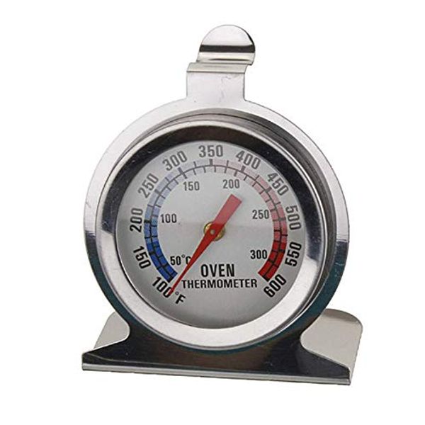 DollaTek Stainless Steel Oven Thermometer for use with fan,pizza oven,gas, electric, air fryer, or range cooker -/BBQ/cooking/baking/grilling with Easy to read display,hang or stand inside oven