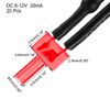 sourcing map 20Pcs 2mm Pre Wired LED, Red DC6-12V Diffused Lens, Light Emitting Diodes