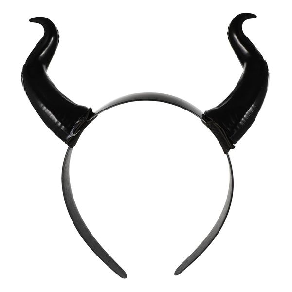 FRCOLOR Ox Horn Headband Halloween Animal Horn Headband Bull Costume Headwear Party Dress Up Favors