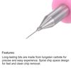 sourcing map Micro PCB Drill Bit Set, 1/8" Shank 0.25mm Solid Tungsten Carbide CNC Engraving Print Circuit Board Drill Bits Rotary Tool 10pcs