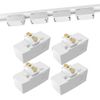 C-J-W Duct Rail Plug Rail Ceiling Plug Easy Installation No Construction Required Ceiling Ceiling Pendant Light Conversion Socket Plug for Wiring Duct Rail Slide Outlet Lighting Rail Plug Conversion