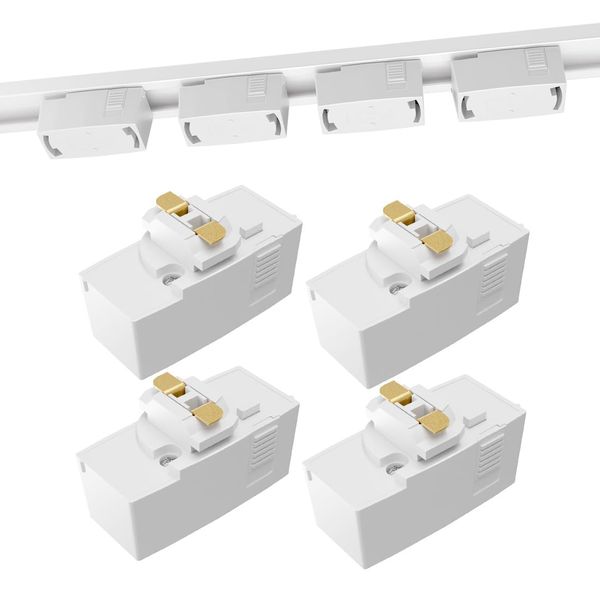 C-J-W Duct Rail Plug Rail Ceiling Plug Easy Installation No Construction Required Ceiling Ceiling Pendant Light Conversion Socket Plug for Wiring Duct Rail Slide Outlet Lighting Rail Plug Conversion