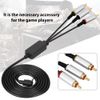 ASHATA 1.5M Component AV Cable for PSP 1000 2000 3000, Replacement Audio Video RCA Adapter Cord