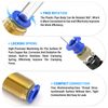 TAILONZ PNEUMATIC Straight Through Baffle Quick Insertion Trachea Connector (PM6)