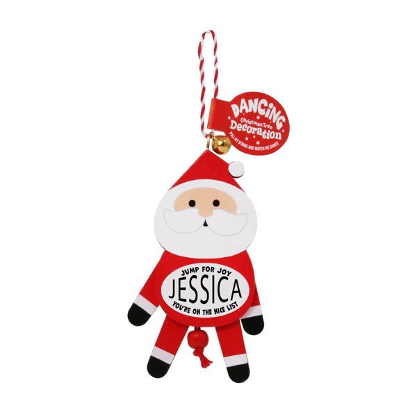 History & Heraldry Personalised Dancing Christmas tree Decorations (Jessica)