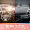 Metallic Pink Premium Reflective Polyester Pop Up Car SUV Windshield Sun Shade