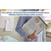 CHPL- [ 80 PCS ] A4 Plastic Document Wallets with Stud Button | Document Folder | Popper Waterproof Stud Wallets Document Storage, Filing & Organisation School, Office, Travel. [ Grey ]
