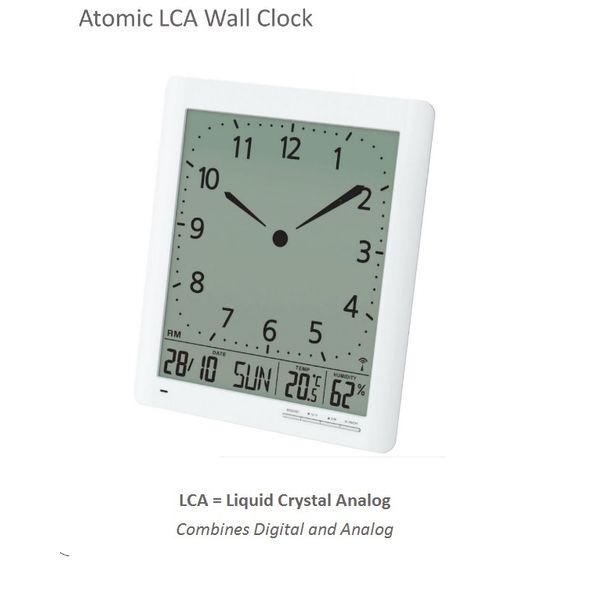 Franklin CL-1 Large Atomic Digi-Analog Clock, Day/Date, Indoor Temp & Humidity