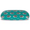 LAGO TERRA Hedgehog Print Hard Shell Glasses Case - Green