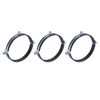 sourcing map 3 Pcs Split Ring Pipe Hanger, 160mm/6.3inch Adjustable Pipe Bracket Clamp Wall Ceiling Mount Pipe Strap Support for Plumbing Drainage Pipe Tube