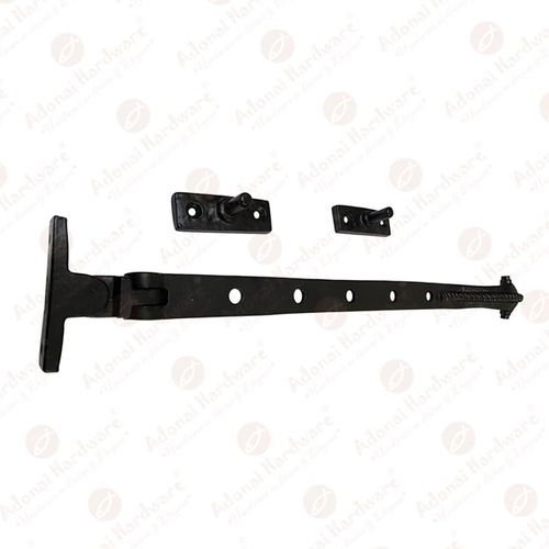 Adonai Hardware 13" "Memphis" Georgian Cast Iron Heavy Duty Window Latch Lock Casement Stay (Supplied as 2 Pieces per Pack) - Matte Black