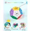 ROXENDA Dodecahedron Cube, Pentagon Speed Cube - Easy Turning & Smooth Play (Stickerless)