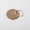 925 Sterling Silver Hammered Textured Thin Small Adjustable Open Toe Ring