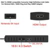 Durable NGC/SNES/N64 to HDMI Converter Adapter with Nintendo USB Cable, Plug and Play Replacement