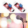 sourcing map 2 Pcs Microphone Sound Sensor KY-037 Voice Detection Module Voice Sound Detection Sensor Module for Voice-activated Switch