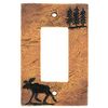 Moose Forest Stone Rocker Plate