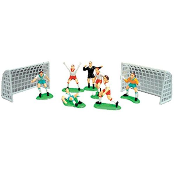 A1BakerySupplies® Cake Decorating Kit CupCake Decorating Kit (Soccer Team(7 Players 2 Goals))