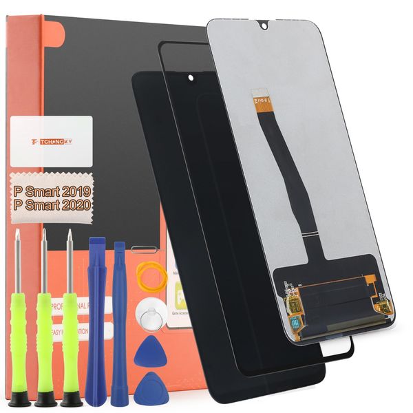 TGHongKy Display für Huawei P Smart 2019 Bildschirm Ersatz P Smart 2020 LCD Ersatz Sensor Glas Touchscreen-Digitalisierer Panel Assembly mit Reparaturwerkzeug - [Schwarz]