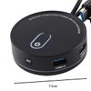Gorise Computer Desktop External Switch PC Power Button with USB3.0 2.0 USB C Auditory Interfaces Optional Multiple Function for Home Offices