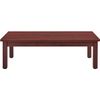 Wood Coffee Table - 48" x 24" - Mahogany