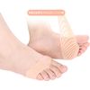 Lumiele Foot Protective Pads, Mesh Bottom Support Gel Cushion, Fish Eyes, Callus and Blister Prevention, Cracked Feet and Shock Absorption, Set of 4 (Skin)