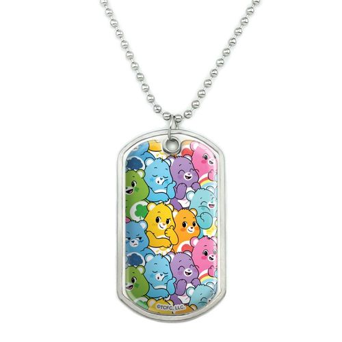 GRAPHICS & MORE Care Bears: Unlock the Magic Very Many Bears Military Dog Tag Pendant Necklace with Chain