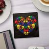 Shopagift Skull Pride Colour 2 Pack Coasters Gift - 9cm x 9cm