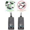 Active Powered USB 2.0 Over RJ45 Cable Range Extender Repeater Kit Max 200FT/60M