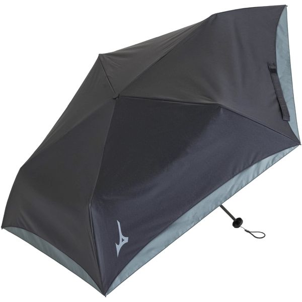 Mizuno C3JCL102 UMBRELLA Sun Umbrella (-20 UMBRELLA) Unisex Sun Umbrella Foldable Lightweight Approx. 4.9 oz (140 g), Black