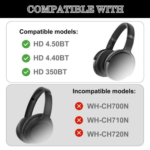 HD450BT Ear Pads for Sennheiser HD 450BT,HD 4.50BT,HD 4.50BTNC,HD 4.40BT,HD 350BT,HD 4.30G Headphone Earpads Ice Cloth Material with Cooling Gel and Memory Foam Ear Cushions (Black White/Print)