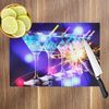 Colourful Cocktail Glass Chopping Board Kitchen Worktop Saver Protector