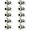 20Pc 5.5mm x 2.1mm DC Power Supply Jack Plug Socket Female Panel Mount Connector
