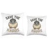 Save the haggis Scottish humour 4 Throw Pillow
