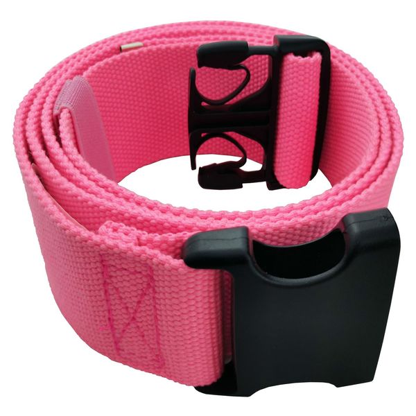 LAMBOX Walking Transfer Gait Belt 60 inch with Quick Release Buckle for Seniors, Nurses, Caregivers or Therapist (Pink)