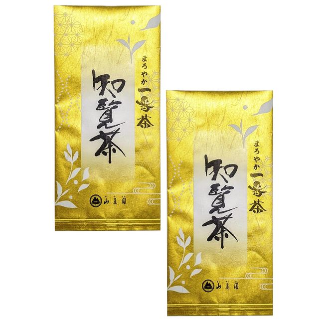 Sanrokuen Uchanrokuen Chiran Chiran Deep Steamed Tea Gold Set, Sencha, Green Tea, Tea Leaves, Asatsuyu and Yabukita Blend, 3.5 oz (100 g) x 2 Packs (200g)