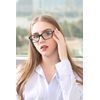 Suertree 5 Pack Spring Hinge Reading Glasses Computer Reader Glasses Square Aided Eyelasses Unisex 3.0 BM151