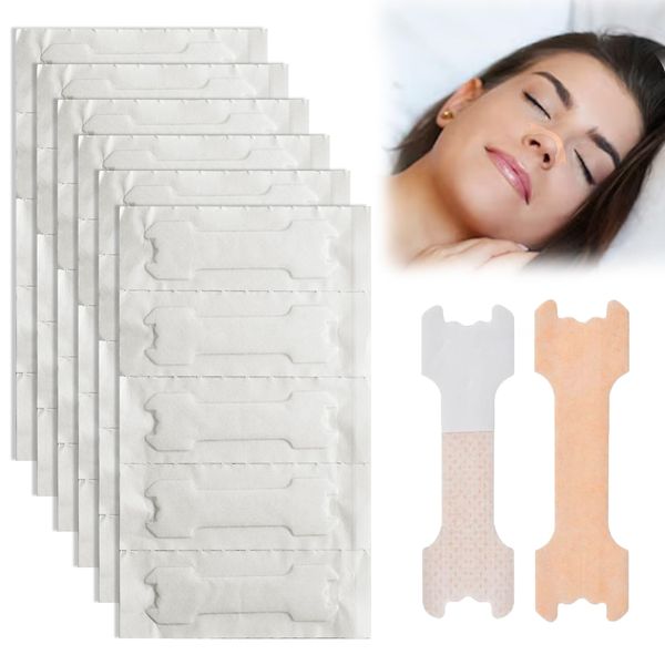 50 Pcs Nasal Strips Anti Snoring Devices Nose Strips Relieves Nasal Congestion Stop Snoring Improves Sleep Breathe Through Your Nose for Sports and Sleep Drug-Free Residue-Free