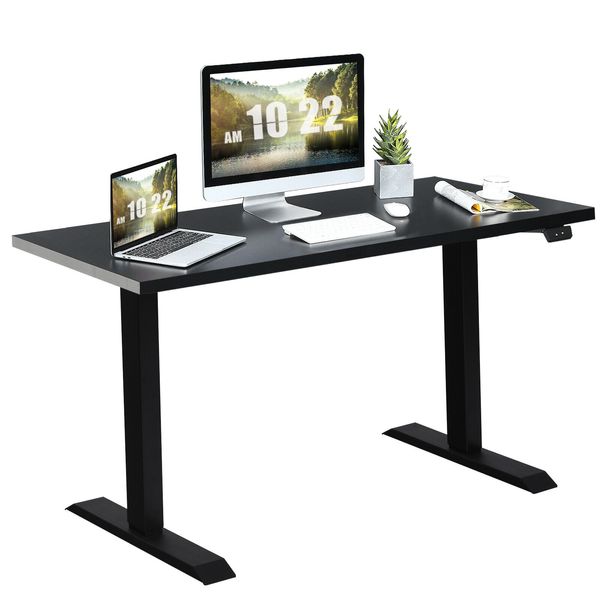 Costway 48" Electric Sit to Stand Desk Adjustable Standing Workstation w/Control