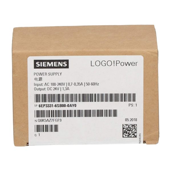 Siemens LOGO!Power, 1-phasig DC 24 V/1,3 A