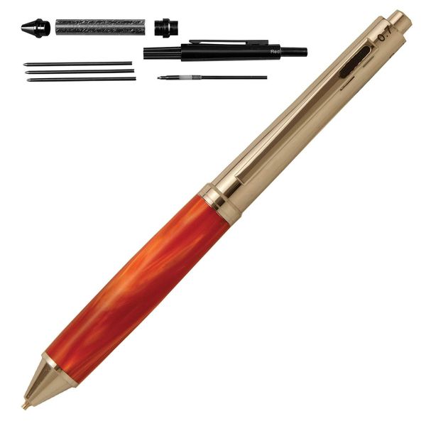 Penn State Industries PK4XCH 4-in-1 Multi-Function Pen Kit Woodturning Project (1pack Chrome)