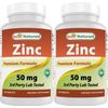 2 Pack Best Naturals Zinc 50 mg 240 Tablets